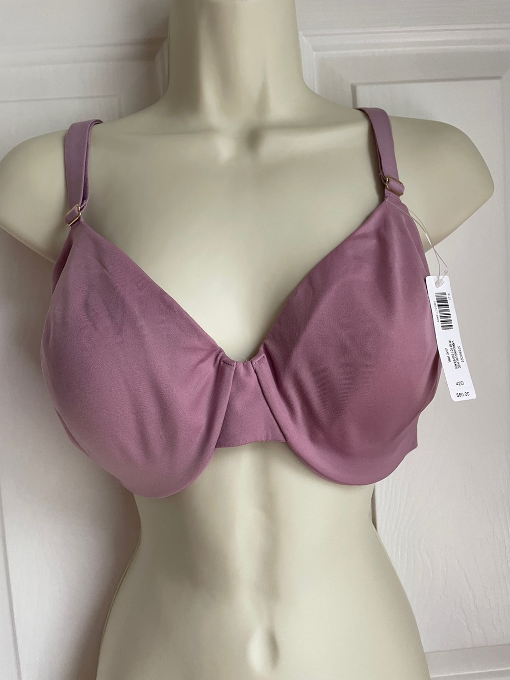 Soma Bra NWT 42D Vanishing Unlined Perfect Full Smooth Coverage Lilac Underwire